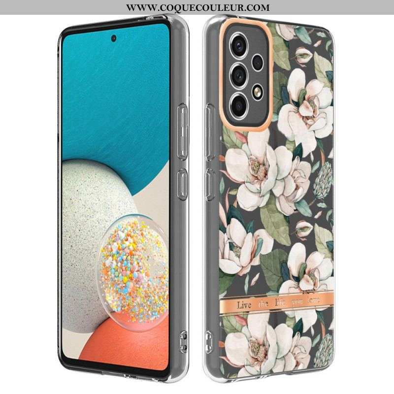 Coque Samsung Galaxy A53 5G Transparente Florale