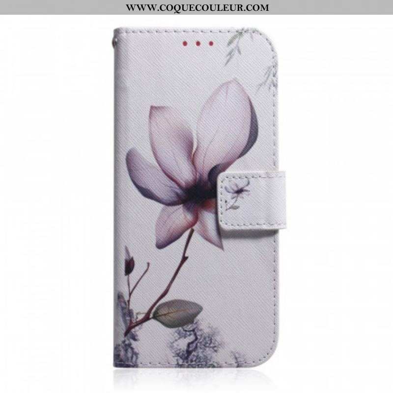 Housse Samsung Galaxy A53 5G Fleur Vieux Rose