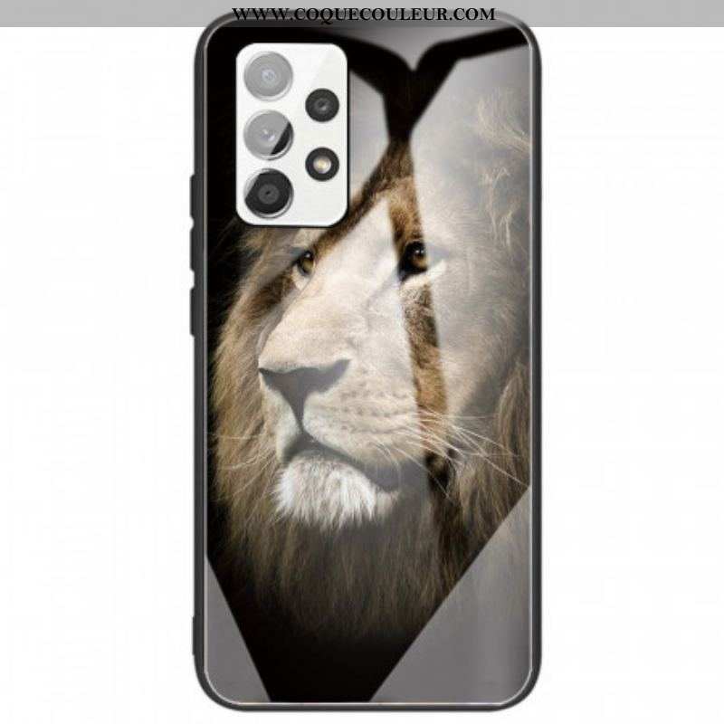 Coque Samsung Galaxy A53 5G Verre Trempé Tête de Lion