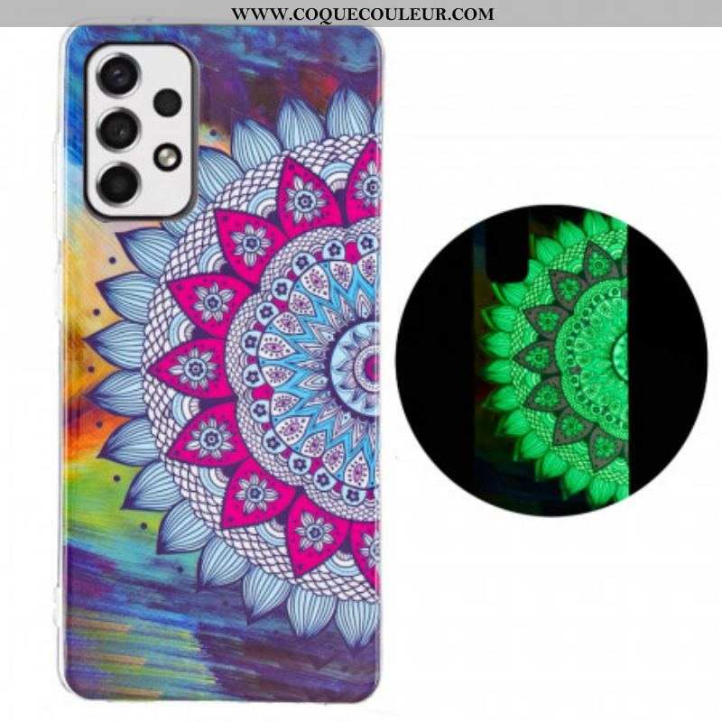 Coque Samsung Galaxy A53 5G Mandala Coloré Fluorescente