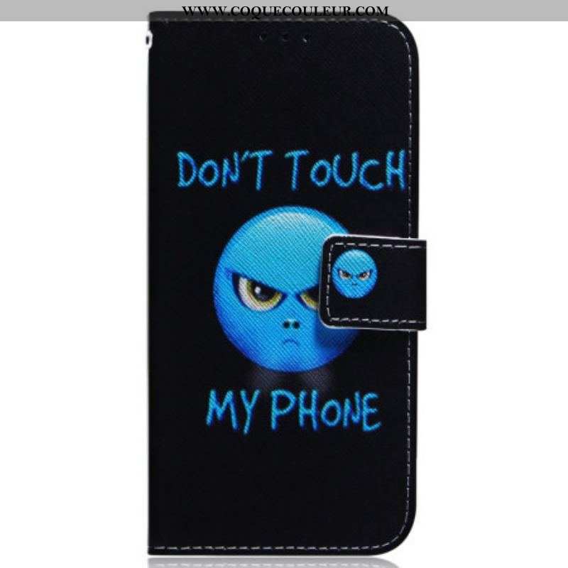 Housse Samsung Galaxy A54 5G Emoji Don't Touch my Phone