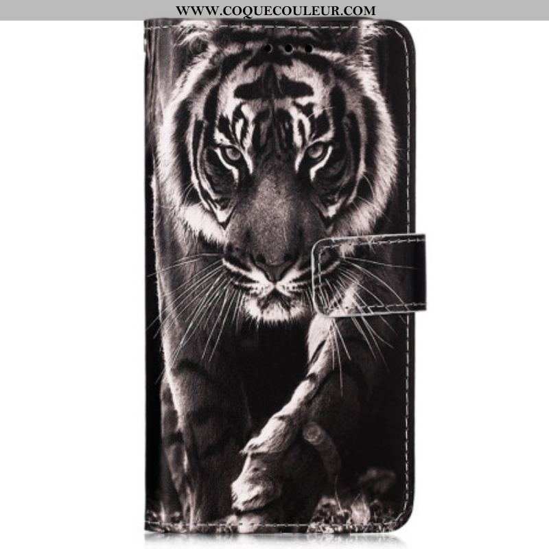 Housse Samsung Galaxy A54 5G Le Tigre à Lanière