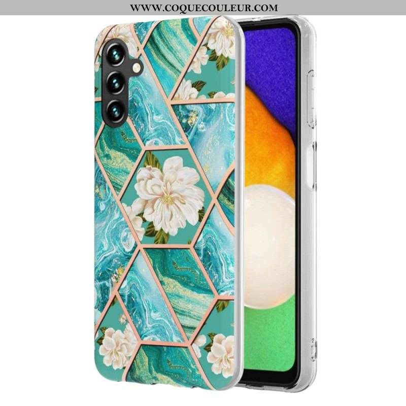 Coque Samsung Galaxy A54 5G Marbrée Florale