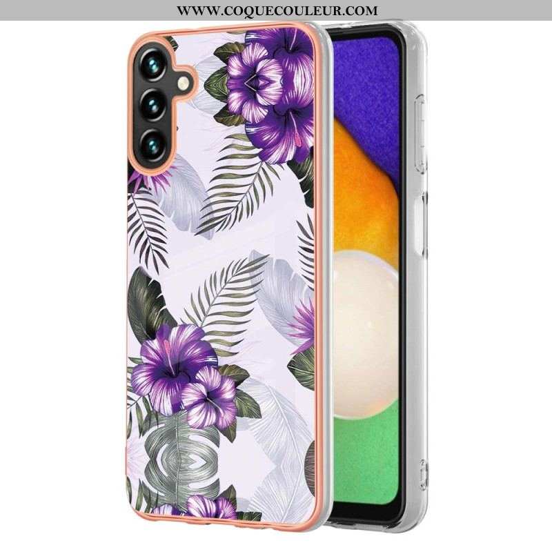 Coque Samsung Galaxy A54 5G Marbrée Florale
