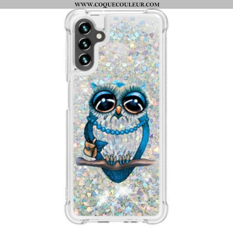 Coque Samsung Galaxy A54 5G Paillettes Miss Hibou