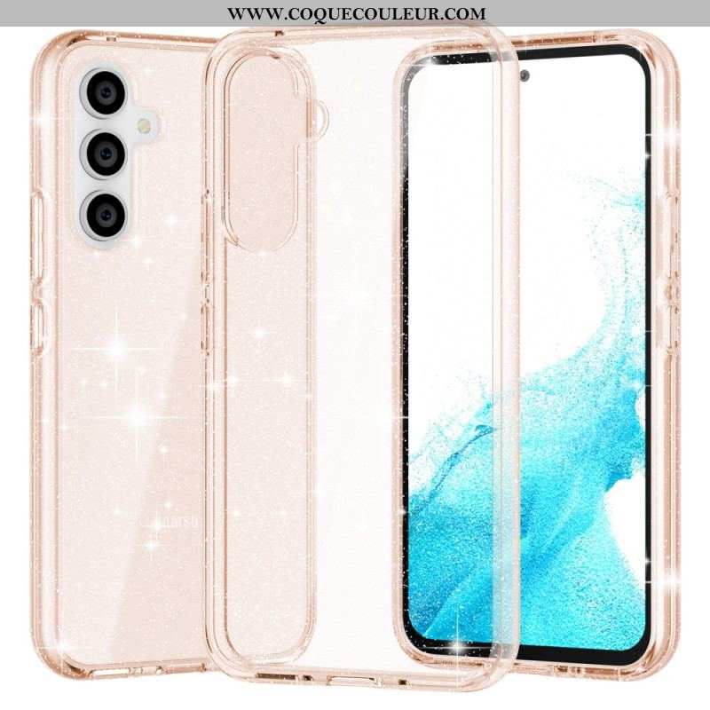 Coque Samsung Galaxy A54 5G Transparente Paillettes