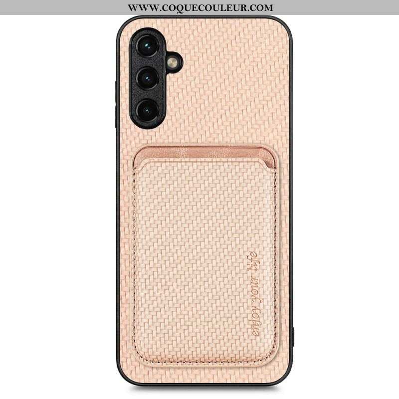 Coque Samsung Galaxy A54 5G Fibre Carbone Porte-Cartes