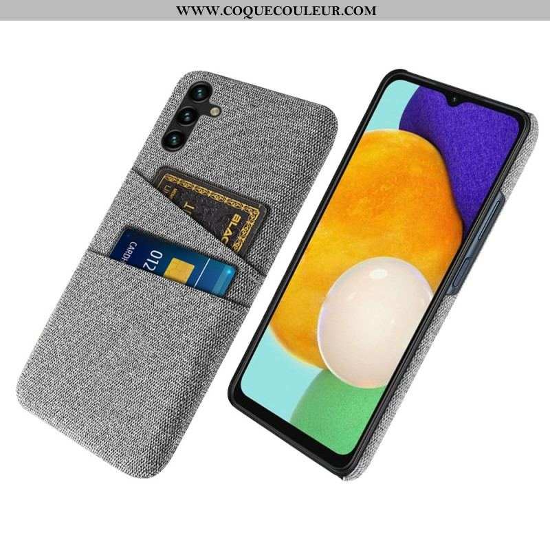 Coque Samsung Galaxy A54 5G Tissu Porte-Cartes