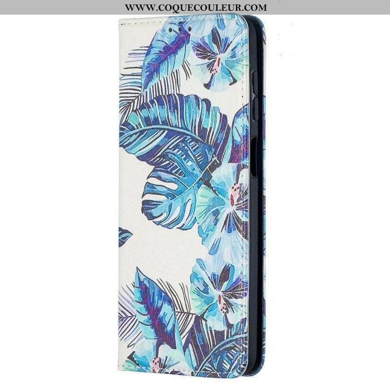 Flip Cover Samsung Galaxy A12 / M12 Feuilles