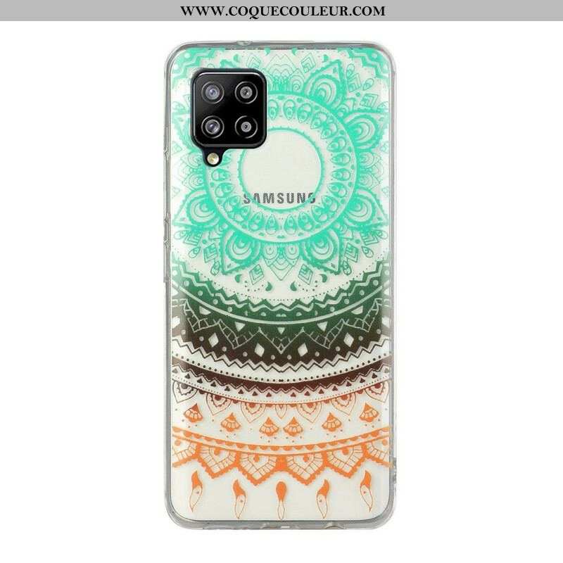 Coque Samsung Galaxy A12 / M12 Transparente Fleurs Mandala