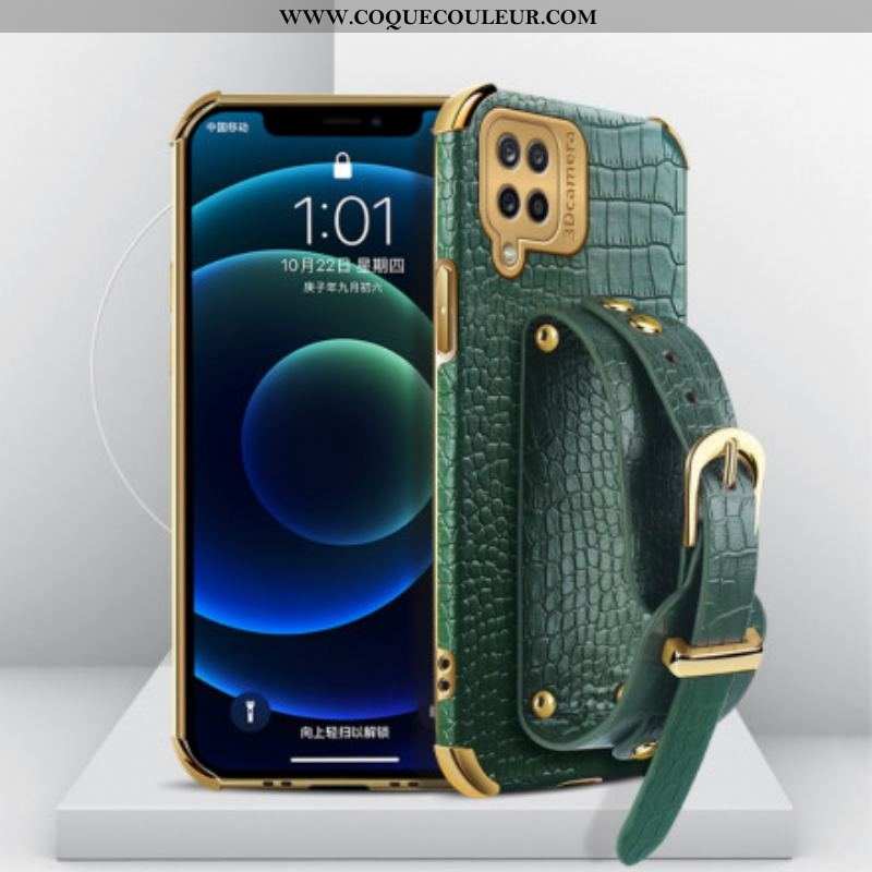 Coque Samsung Galaxy A12 / M12 Croco Bracelet