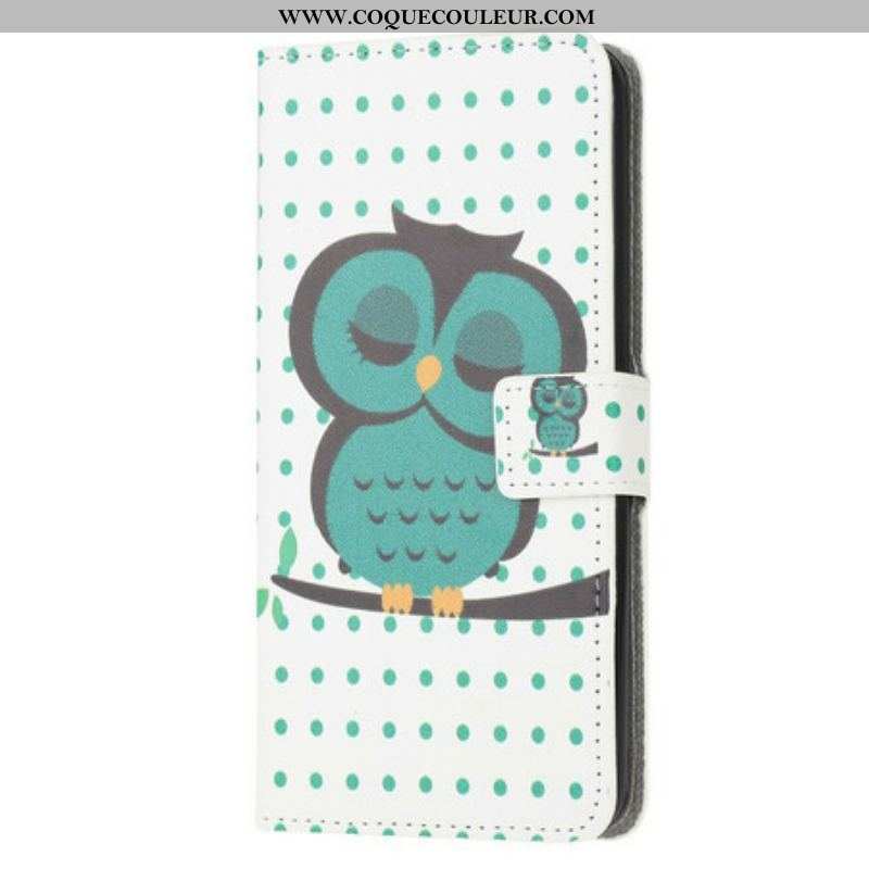 Housse Samsung Galaxy A12 / M12 Hibou Endormi