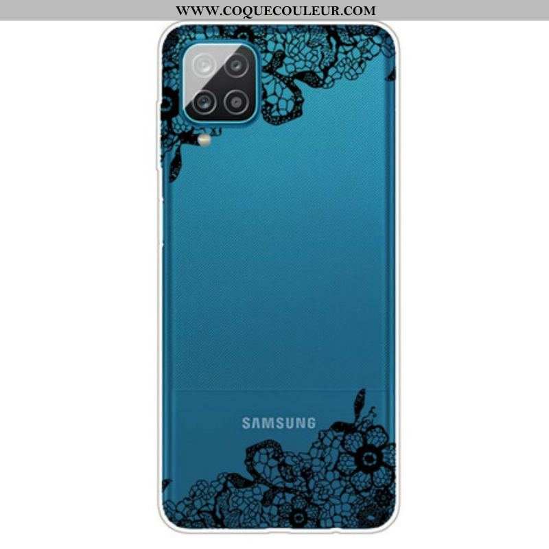 Coque Samsung Galaxy A12 / M12 Dentelle Fine