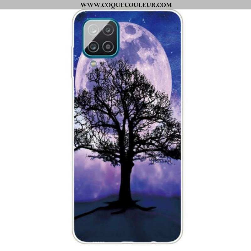 Coque Samsung Galaxy A12 / M12 Arbre et Lune