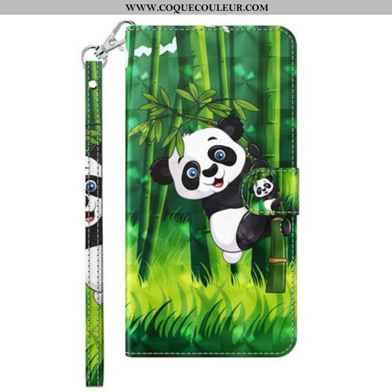 Housse Samsung Galaxy A12 / M12 Panda et Bambou