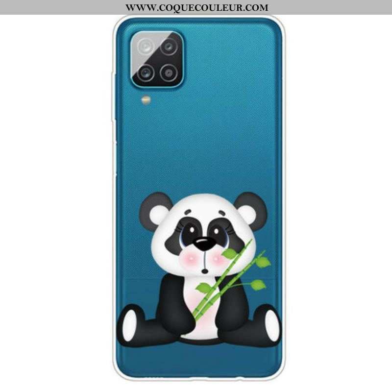 Coque Samsung Galaxy A12 / M12 Transparente Panda Triste