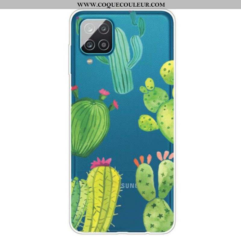 Coque Samsung Galaxy A12 / M12 Cactus Aquarelle