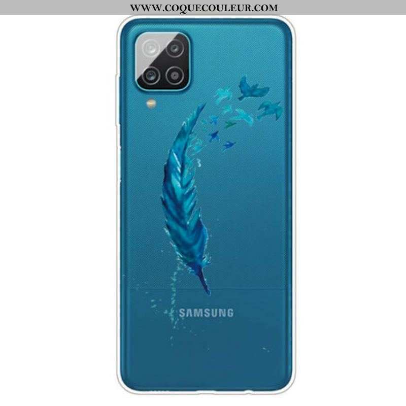 Coque Samsung Galaxy A12 / M12 Belle Plume