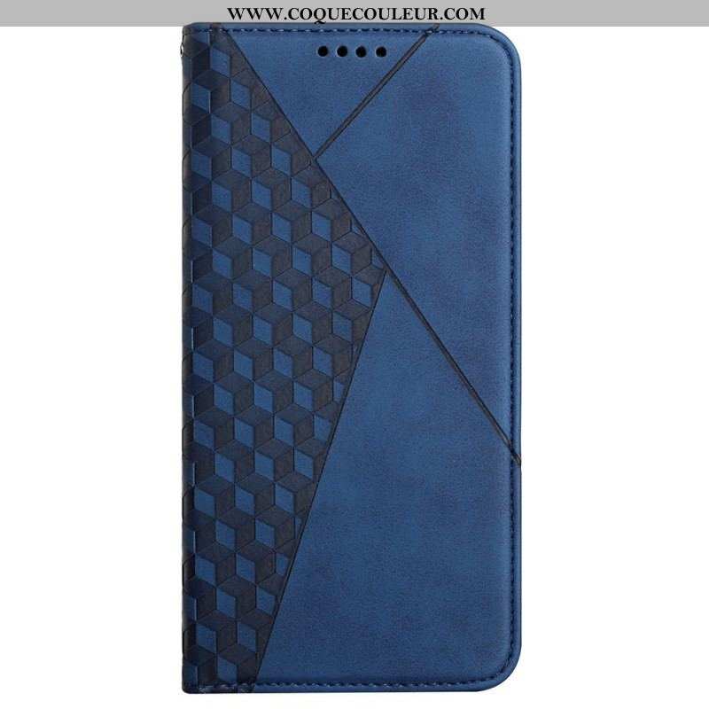 Flip Cover Samsung Galaxy A12 / M12 Effet Cuir Géo