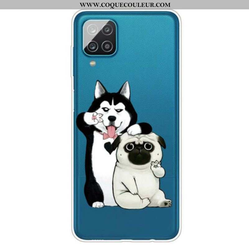 Coque Samsung Galaxy A12 / M12 Drôles de Chiens