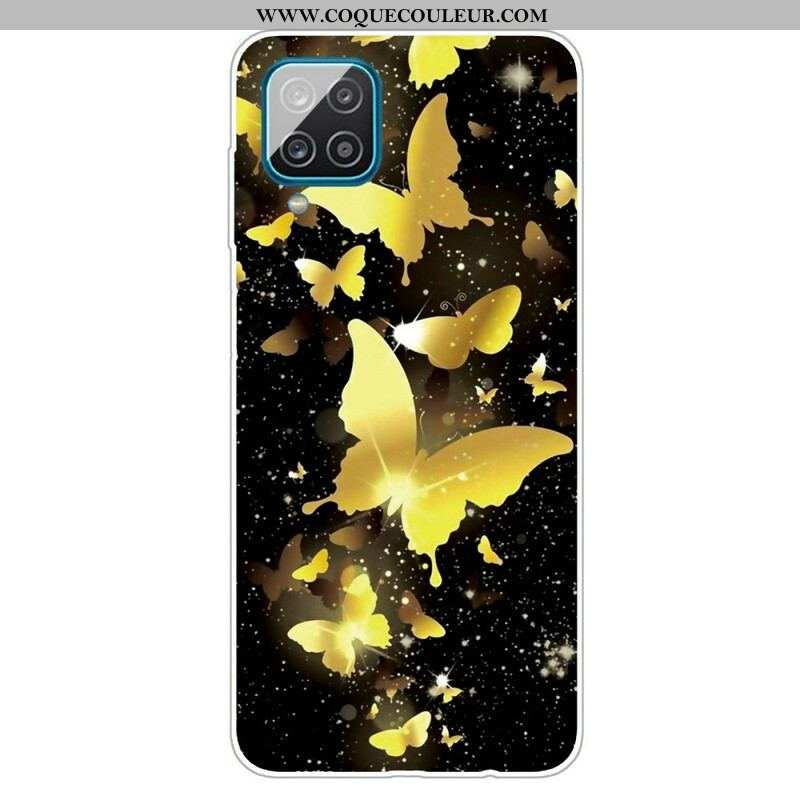 Coque Samsung Galaxy A12 / M12 Papillons Royaux