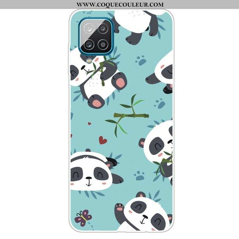 Coque Samsung Galaxy A12 / M12 Tas de Pandas