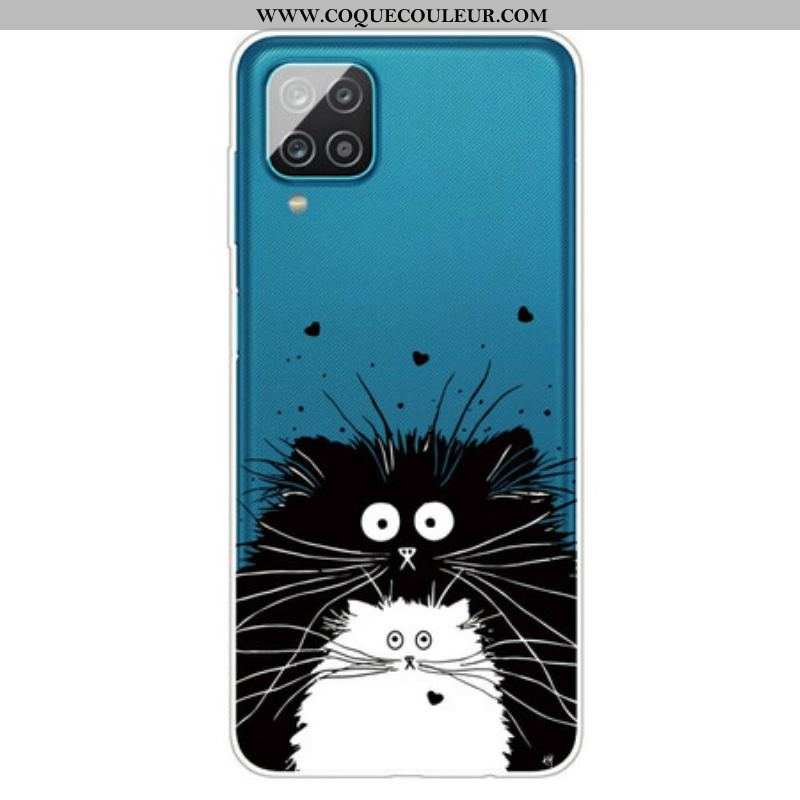 Coque Samsung Galaxy A12 / M12 Regarde les Chats