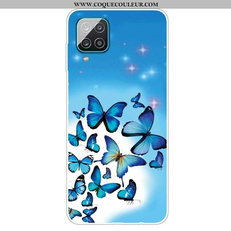 Coque Samsung Galaxy A12 / M12 Papillons Papillons