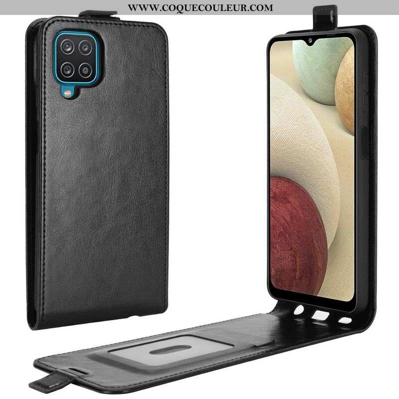 Housse Samsung Galaxy A12 / M12 Rabat Vertical Effet Cuir
