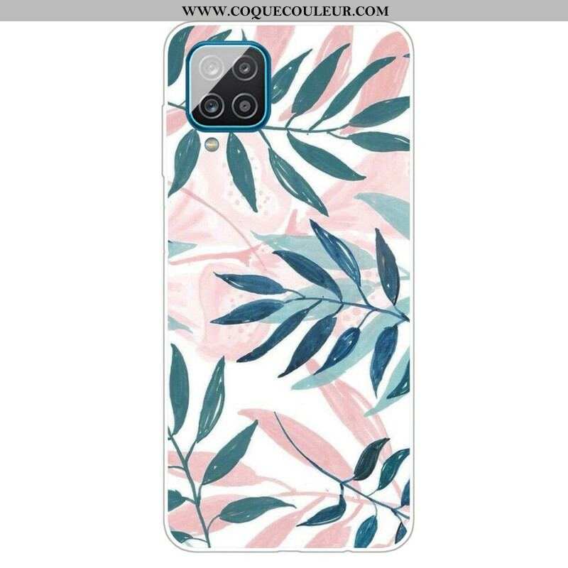 Coque Samsung Galaxy A12 / M12 Feuilles