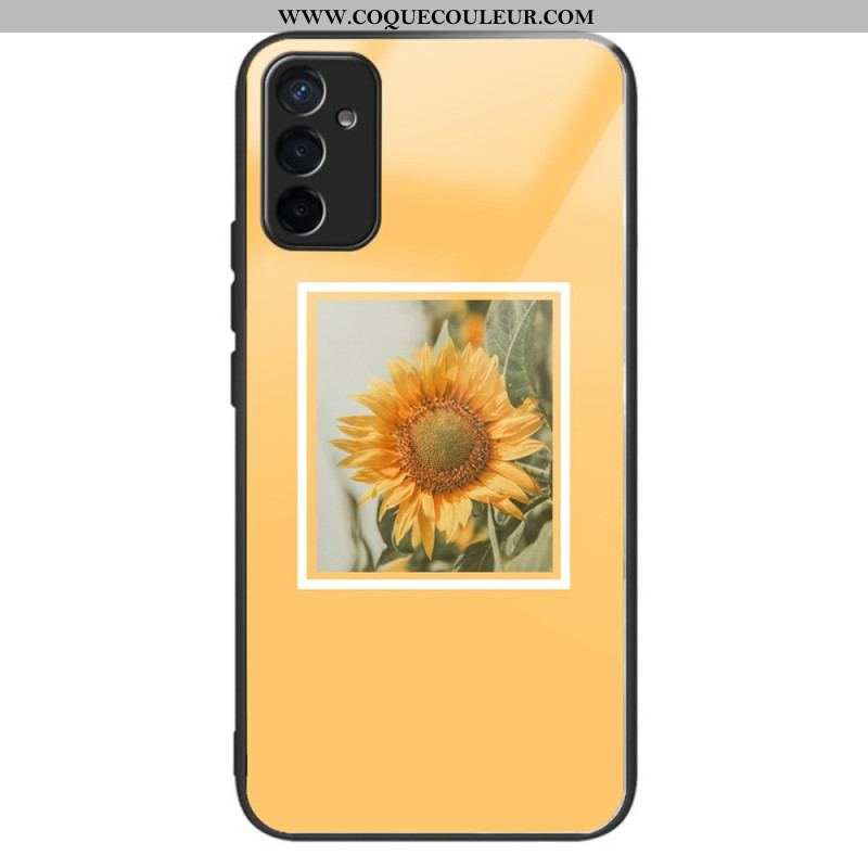 Coque Samsung Galaxy M13 Verre Trempé Variation Tournesols