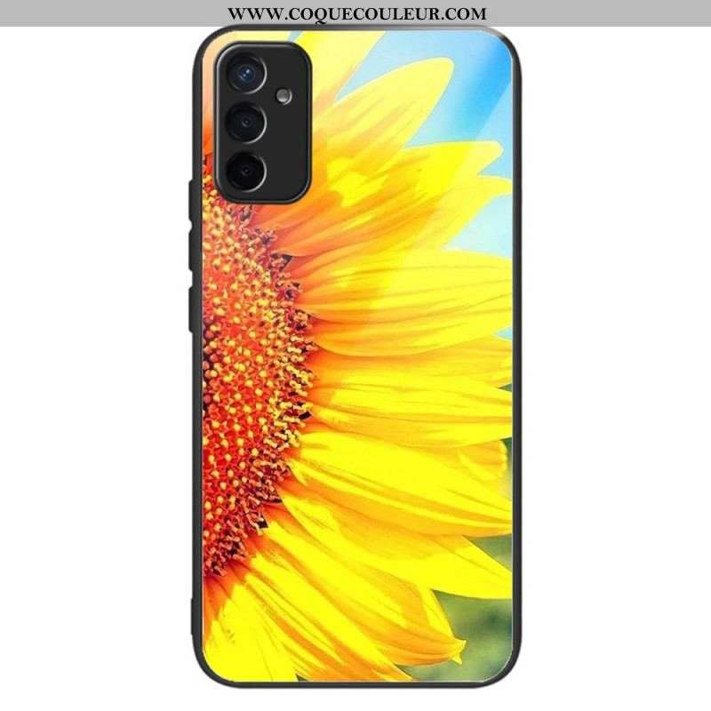 Coque Samsung Galaxy M13 Verre Trempé Variation Tournesols