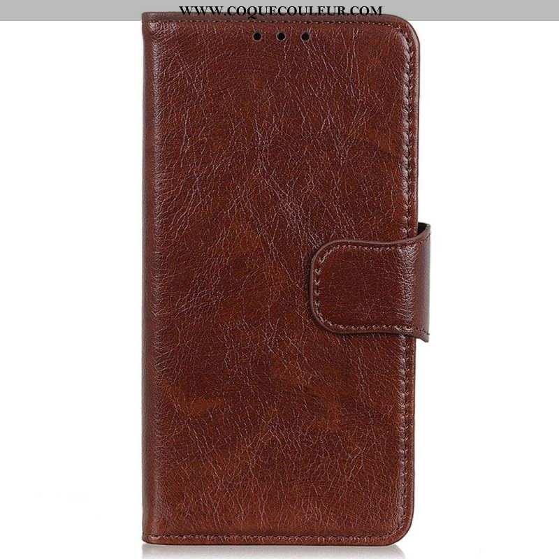 Housse Samsung Galaxy M13 Cuir Nappa Véritable