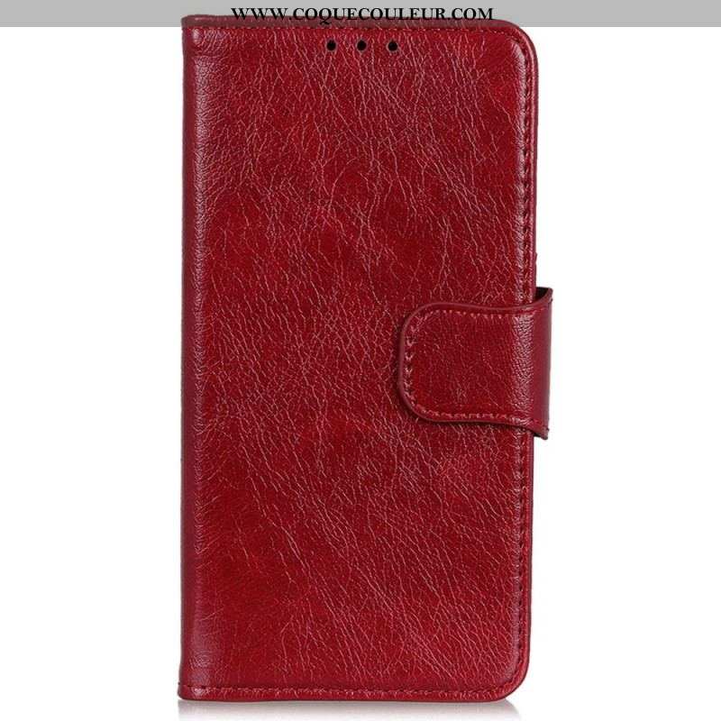 Housse Samsung Galaxy M13 Cuir Nappa Véritable