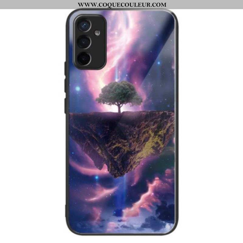 Coque Samsung Galaxy M13 Verre Trempé Arbre Futuriste