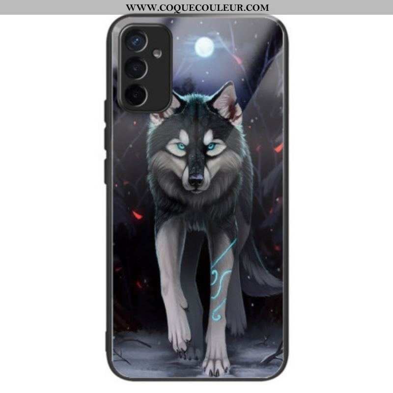 Coque Samsung Galaxy M13 Verre Trempé Loup