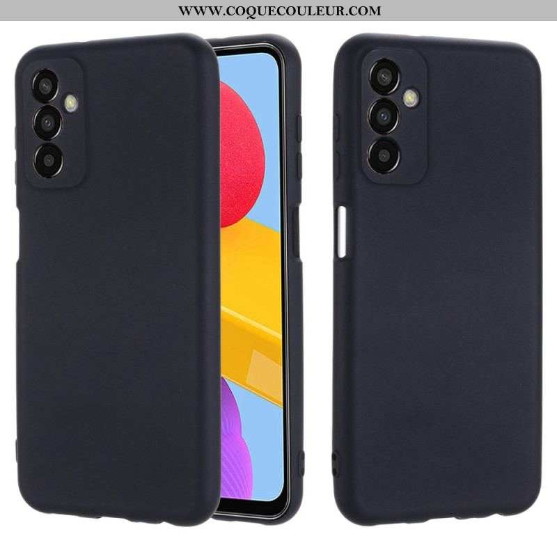 Coque Samsung Galaxy M13 Silicone Liquide avec Lanière