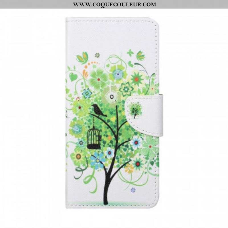 Housse Samsung Galaxy M23 5G Arbre aux Feuilles Vertes