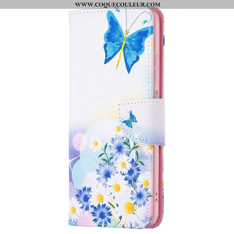 Housse Samsung Galaxy M23 5G Papillons Aquarelle