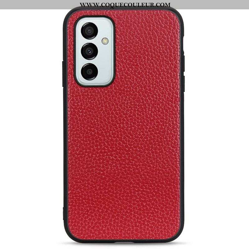 Coque Samsung Galaxy M23 5G Cuir Litchi Véritable