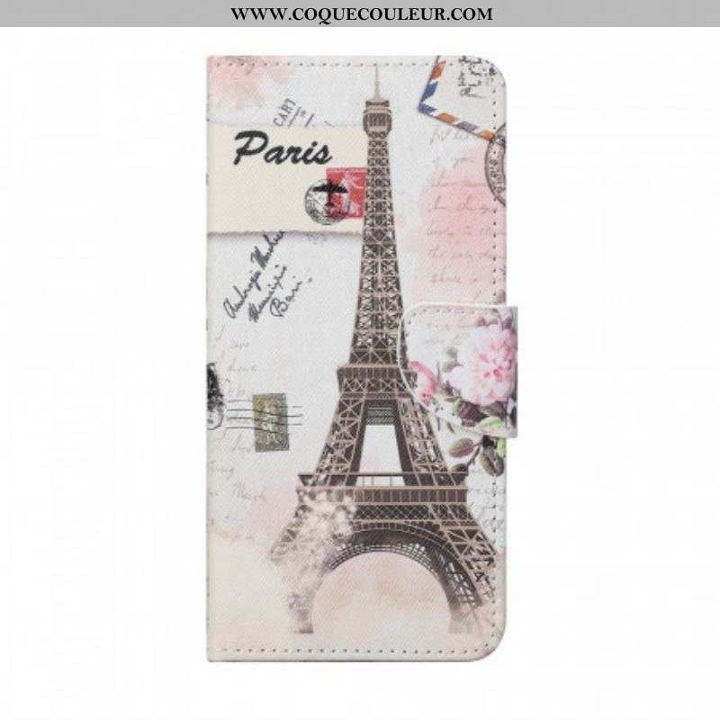 Housse Samsung Galaxy M23 5G Tour Eiffel Vintage