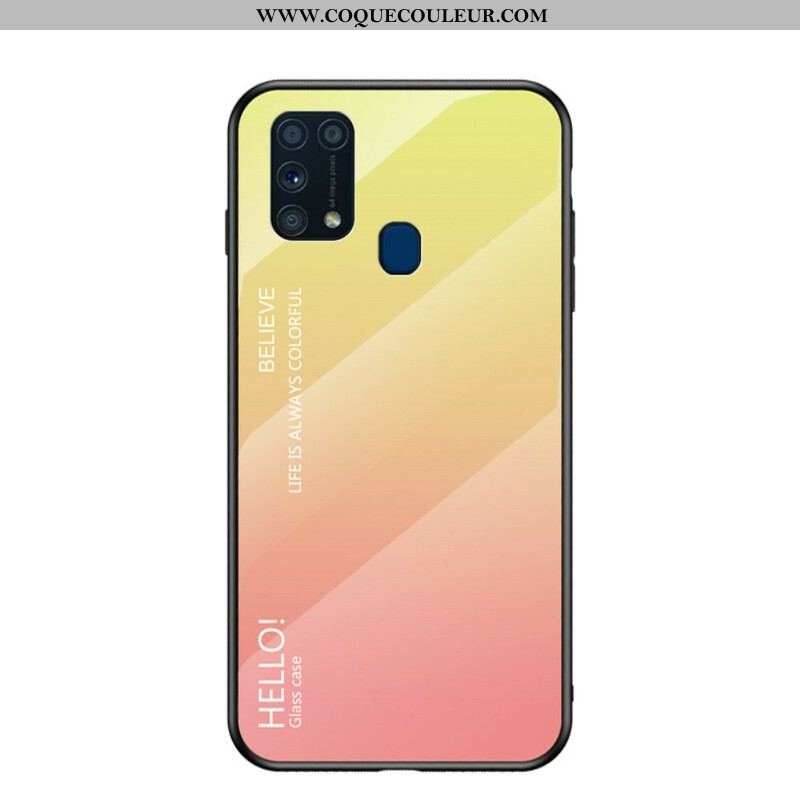 Coque Samsung Galaxy M31 Verre Trempé Hello