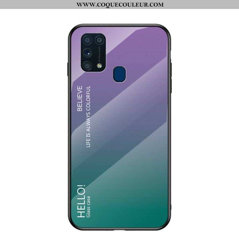 Coque Samsung Galaxy M31 Verre Trempé Hello