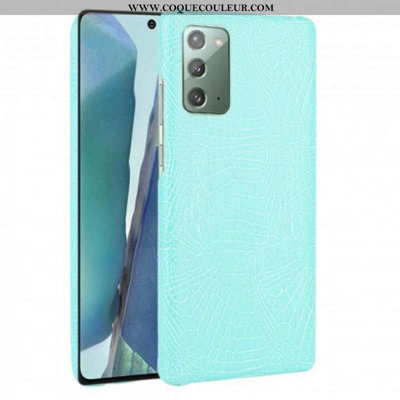 Coque Samsung Galaxy Note 20 Effet Peau de Crocodile