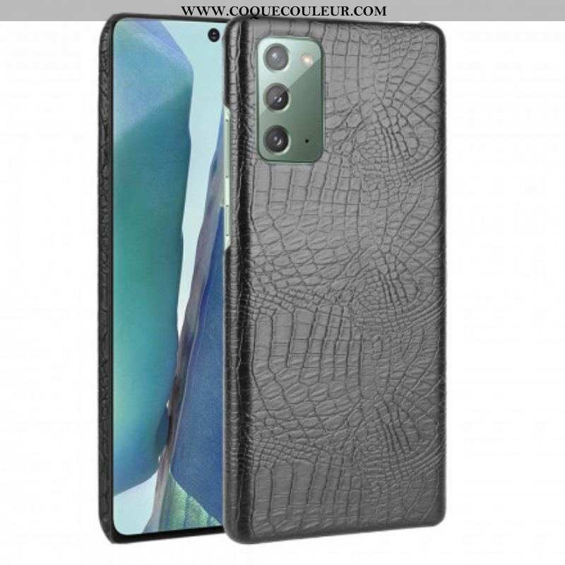 Coque Samsung Galaxy Note 20 Effet Peau de Crocodile