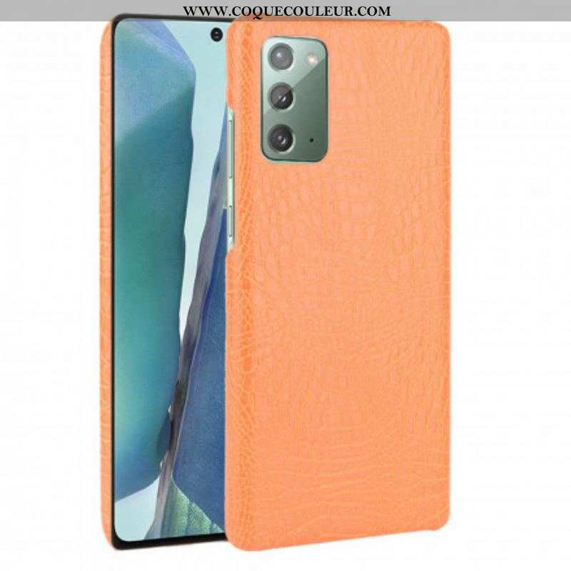 Coque Samsung Galaxy Note 20 Effet Peau de Crocodile