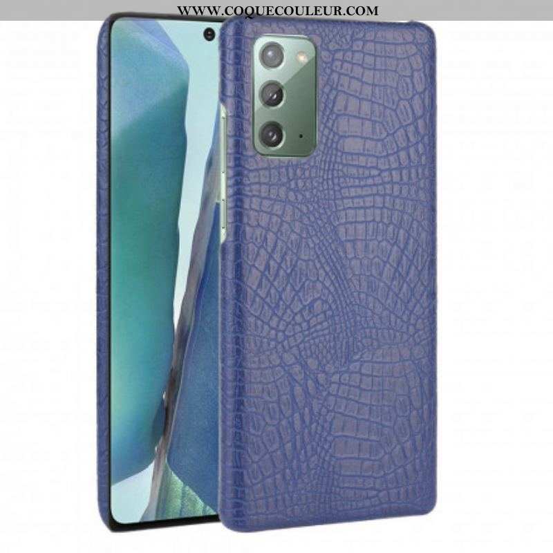 Coque Samsung Galaxy Note 20 Effet Peau de Crocodile