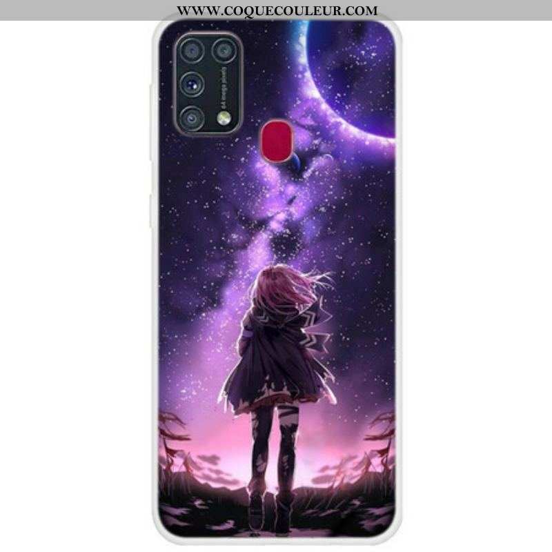 Coque Samsung Galaxy M31 Pleine Lune Magique