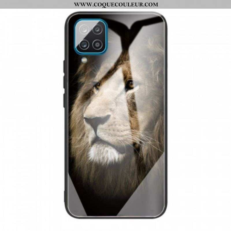 Coque Samsung Galaxy M32 Verre Trempé Tête de Lion