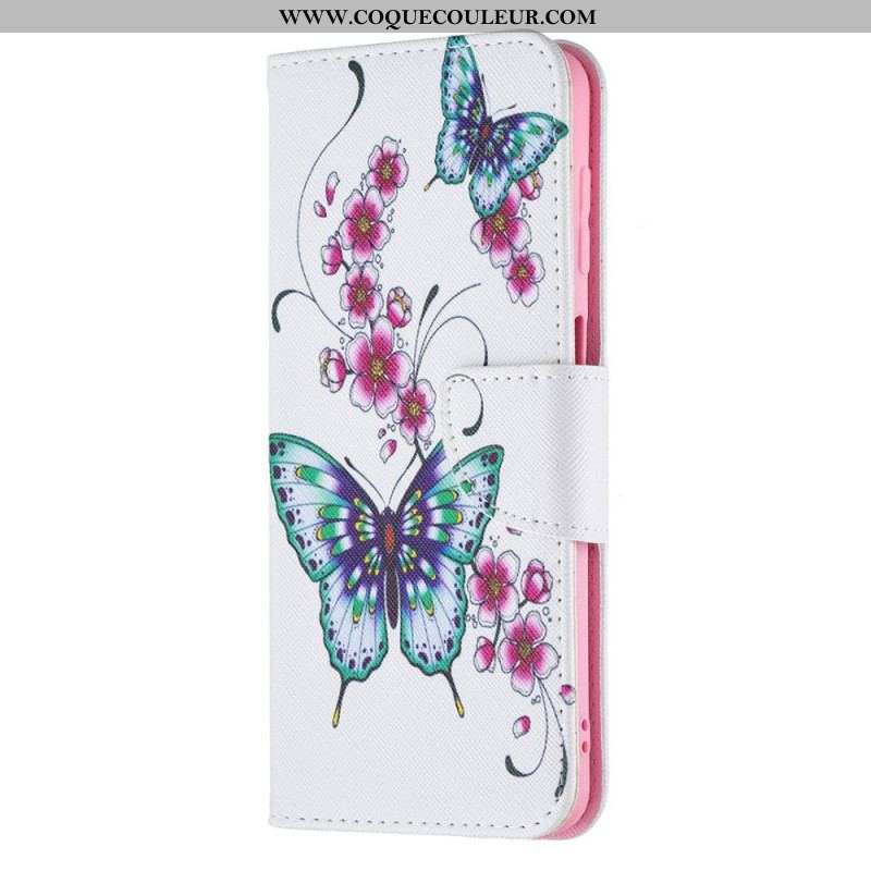 Housse Samsung Galaxy M32 Papillons Rois